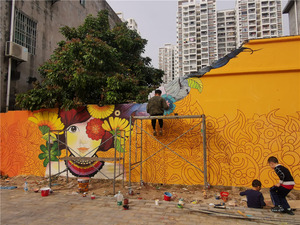 北海市侨港镇街道绘画