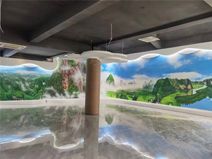 桂科院展厅墙绘